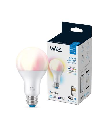 WiZ Connected Color High Lumen 100W A21 Smart WiFi Light Bulb, 16 Million Colors, Compatible with Alexa and Google Home Assistant, No Hub Required, 1 Bulb A21 Color 1 Count (Pack of 1)