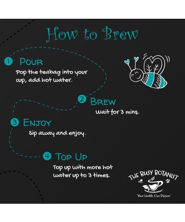Stressed Out Herbal Tea with Valerian Root Camomile and Ashwagandha - Caffeine Free Decaffeinated - 2 x 15 Individual Tea Bags by The Busy Botanist - Buy Online on SooperMarket.com
