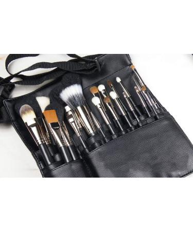 1pc Pu Leather Makeup Brush Waist Bag Portable Cosmetic Brush Holder Organizer with Artists Belt Strap (unfolding) - Buy Online on SooperMarket.com