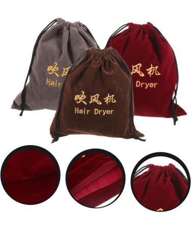 NOLITOY 9 Pcs Hair Dryer Storage Bag Hair Dryer Case Blow Dryer Bag Velvet Storage Bag Hair Dryer Bag Fabric - Buy Online on SooperMarket.com