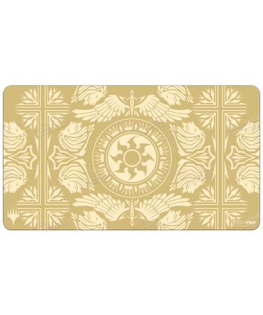 Ultra PRO - Magic: The Gathering - Mana 7 Playmat Plains - Great for Card Games and Battles Against Friends and Enemies, Perfect for at Home Use As a Mousepad for PC Plains Playmat Gold