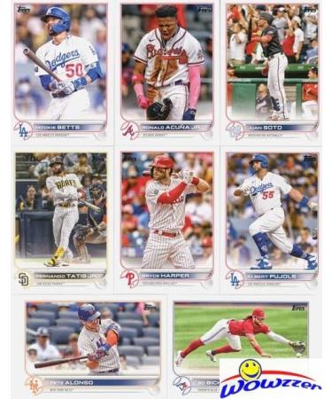 2022 Topps Baseball Complete 668 Card Factory Set | (5) Exclusive Foilboards #/390 | Series 1 & 2 Rookies Julio Rodriguez, Bobby Witt Jr & More - Buy Online on SooperMarket.com