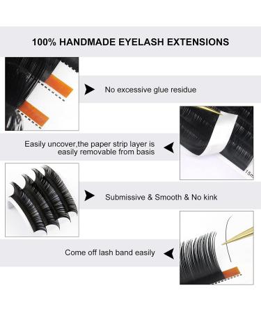 Higu Classic Eyelash Extensions 0.15mm CC Mix 8-15mm Tray - Premium Silk Lash Extensions for Professional Salon Use - Buy Online on SooperMarket.com