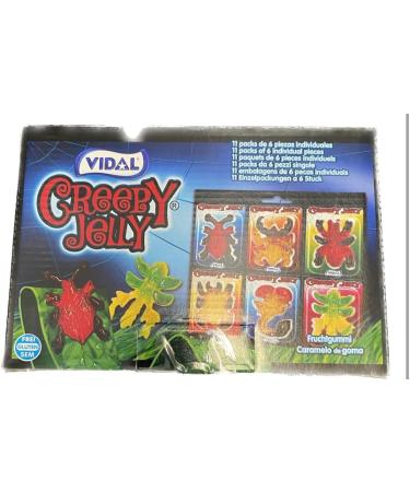 Vidal Creepy Jelly 11 x 6 x 11g 726g. 11 Packs of 6 Different Pieces - Buy Online on SooperMarket.com