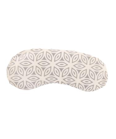Bodhi soft cotton eye cushion |Filling from organic linseed & organic lavender |Vegan |Eye mask for yoga relaxation & meditation |Available in several designs lotus natural gray