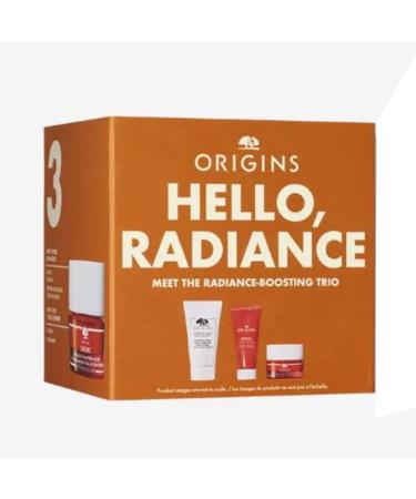 Origins Hello Radiance Trio Set - Travel Size Face Wash Gel Cream & Eye Cream - Boost Your Glow - Buy Online on SooperMarket.com