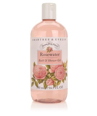 Crabtree & Evelyn Bath and Shower Gel  Rosewater  16.9 Fl Oz