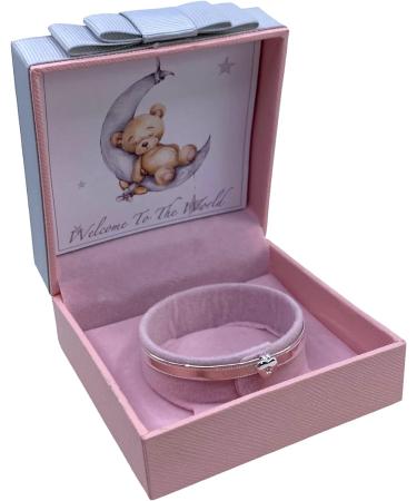 Adjustable Sterling Silver Baby Bangle - Heart Design | Sincerelyforyou - Buy Online on SooperMarket.com