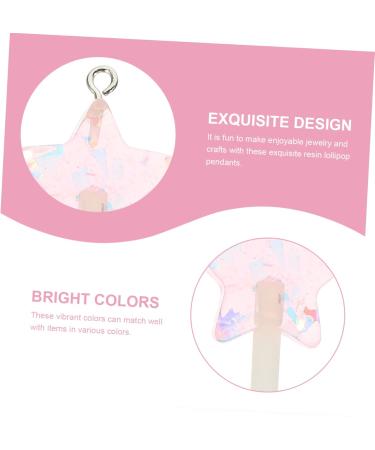 40 Pcs Lollipop Pendant Key Fob Lollipops Lollipop Keychain Resin Lollipop Charms Hairpin Girl Child 4.2X2cmx2pcs As Shownx2pcs - Buy Online on SooperMarket.com