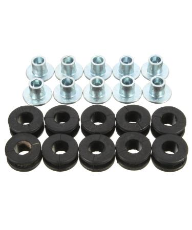GOZAR 10pcs Motorcycle Rubber Grommets Bolt For Honda/Yamaha/Suzuki/Kawasaki Fairings