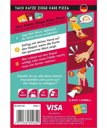 Blue Orange BLOD0106 Taco Cat Goat Cheese Pizza (FIFA Edition) Game Multicoloured Colourful - Buy Online on SooperMarket.com