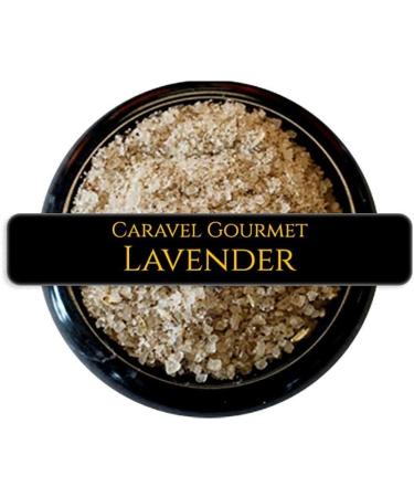 Caravel Gourmet Lavender Sea Salt - All Natural Unrefined Sea Salt Infused with French Lavender - No Gluten No MSG Non-GMO - Cooking and Finishing Salt - 113.4 g. Stackable Jar - Buy Online on SooperMarket.com