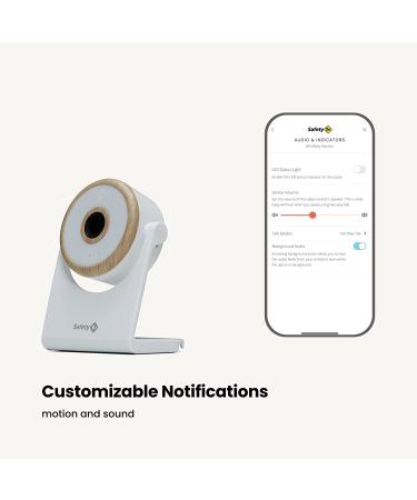 Safety 1st Connected WiFi Baby Monitor | 1080p HD Camera | Motion & Sound Notifications | Encrypted Livestream | Advanced Night Vision | iOS & Android Compatible - Buy Online on SooperMarket.com