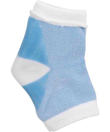 Buy Angrek Washable Gel Spa Heel Socks - 2 Piece Moisturizing Pedicure Care for Dry Cracked Feet - Open Toe Protection (Blue) - Buy Online on SooperMarket.com