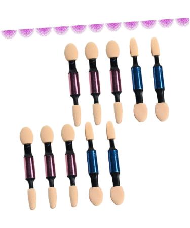 Mikinona Make Eye Shadow Brush 10pcs Women Makeup Brush Cosmetics Eye Shadow Brush Double Head Applicator Miss Blending Brush - Buy Online on SooperMarket.com