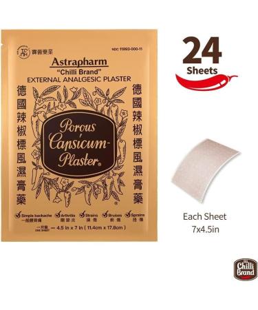 Astrapharm Chilli Brand Porous Capsicum Plaster 24 patches. - Buy Online on SooperMarket.com