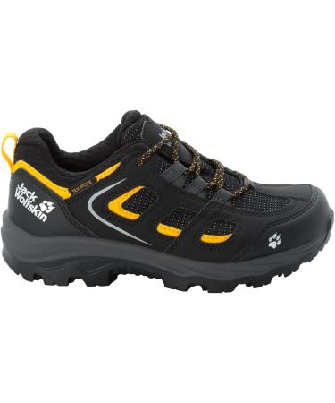 Jack Wolfskin Unisex VOJO TEXAPORE LOW K Hiking Shoes - Black/Burly Yellow - Size 38 EU | International Shipping Available - Buy Online on SooperMarket.com