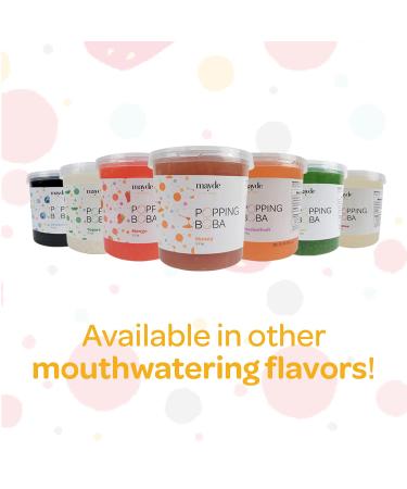 Mayde Popping Boba Pearls - Strawberry Flavor | 7 Pounds - For Drinks, Desserts, Breakfast Bowls - Buy Online on SooperMarket.com