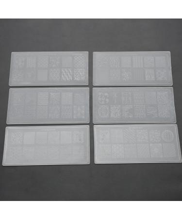 Nail Art Stamp Kit - 10 Silicone Stamping Plates & Stamper Set for Stunning Manicure Designs - International Shipping Available - Buy Online on SooperMarket.com