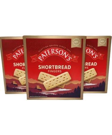 Paterson's Shortbread Fingers 300g Pack Of 3 Delicious Festive Scottish Cookies Sweet Butter Biscuit Delights - Buy Online on SooperMarket.com