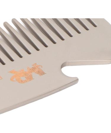 Stainless Steel Hair & Beard Comb - Multipurpose Sandalwood Pocket Moustache Comb for Grooming - Buy Online on SooperMarket.com