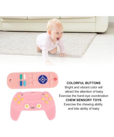 2er-Pack Silicone Baby Bite Rings - Educational Chew Sensory Toys in Pink for Teething & Play - Buy Online on SooperMarket.com