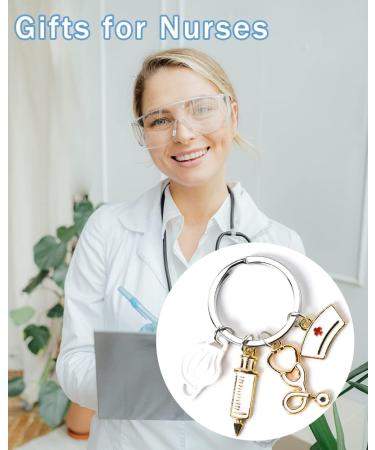 Guqqeuc Nurse Gifts | Stethoscope Keychain & Nurse Cap | Perfect Doctor & Nurse Appreciation Gifts for Women & Men | Nursing Graduation Gifts for Students & Practitioners - Buy Online on SooperMarket.com