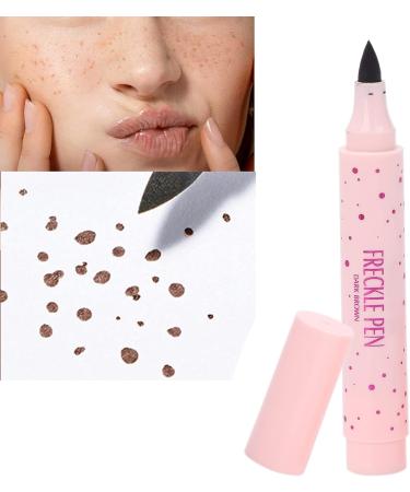 Freckle Pen Freckle Makeup Pen Waterproof Dot Spot Pen Tool Kit Long-Lasting Dotting Pen Light Brown and Dark Brown(02dark brown) - Buy Online on SooperMarket.com