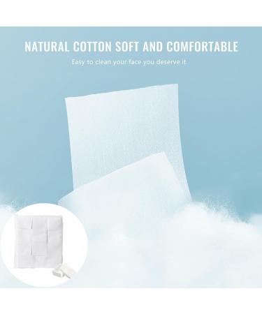 1200Pcs cotton pad eye care makeup remover wet compress nail polish remover diy lotion mask moisturizing and other basic hypoallergenic square cotton pad  - Buy Online on SooperMarket.com