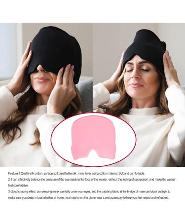 Dajidafu Eye Patch Multifunctional Gel Migraine Relief Hat Lightweight Eyepatches Sleeping Covers Cooling Cover Tension Women Double Layer/Pink - Buy Online on SooperMarket.com