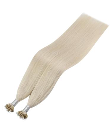 Youngsee Nano Ring Hair Extensions - 45cm Platinum Blonde Real Hair 50g Premium Quality #60A - Buy Online on SooperMarket.com