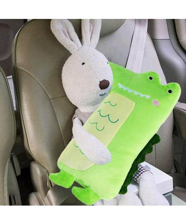 Crocodile Seatbelt Pillow for Kids Car Seat - Toddler Shoulder Pad & Baby Head Rest Strap Cushion - Buy Online on SooperMarket.com