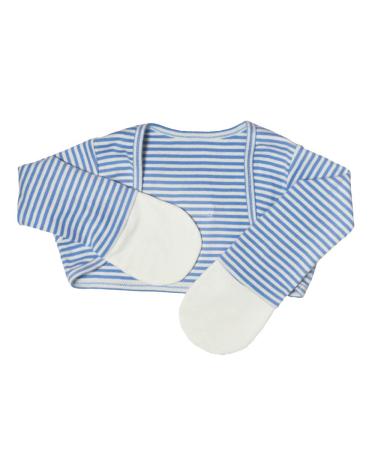 Edenswear Zinc-Infused Mitten Sleeves for Kids with Eczema (12 Months Blue)