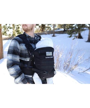 Alpha Six Baby Carrier - Tactical Black | All Day Comfort for Infants and Toddlers - Buy Online on SooperMarket.com