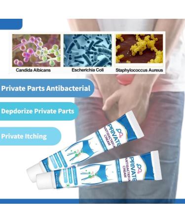 Private Antibacterial Cream 20g Fast Relieves The Itching Burning Cracking Feeling and Remove Smell External Use Itchy Body Cream for Men (3Pcs) - Buy Online on SooperMarket.com