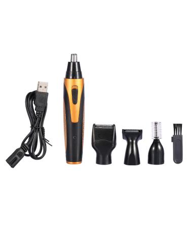 4 in 1 Reable Men Nose Ear Temple Hair Trimmer Electric Beard Eyebrow Clipper Shaving Kit for Precision Grooming