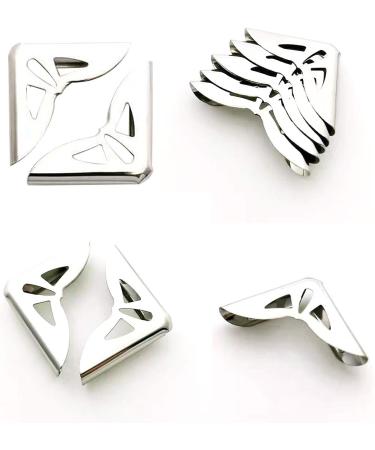 150PCS Book Corner Protector Metal Corner Cover for Scrapbook Album Menu Folder Include 50PCS Silver 50PCS Gold and 50PCS Bronze - Buy Online on SooperMarket.com