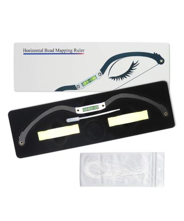 Guapa Eyebrow Marker Ruler & Leveler | Brow Mapping Tool Kit with Bow & String | Mapping Thread for Shaped Brows | Permanent Makeup & Tattoo | Black - Buy Online on SooperMarket.com