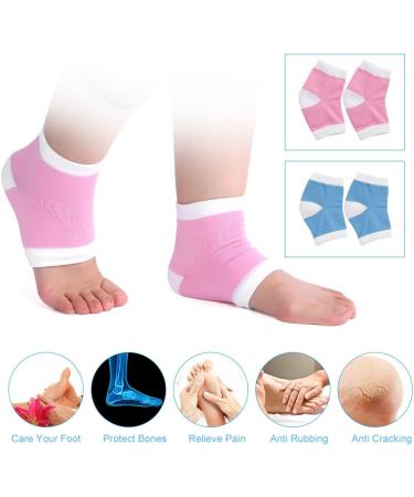 Moisturizing Heel Socks Open Toe Socks Cracked Gel Heel Socks for Dry Hard Cracked Heels Toeless Spa Socks Heel Repair Socks for Women Foot Care Gel Moisturizer Socks (Pink) - Buy Online on SooperMarket.com