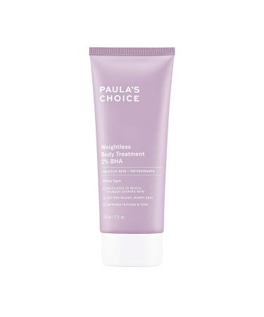 Paula's Choice Weightless Body Treatment 2% BHA, Salicylic Acid Exfoliant, Moisturizer for Keratosis Pilaris (KP) Prone Skin & Clogged Pores, Fragrance-Free & Paraben-Free, 7 Ounces 7 Fl Oz (Pack of 1)