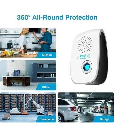 2023 Upgraded Dual Ultrasonic Pest Repeller 12 Pack - Electronic Pest Control for Insects, Roach, Mice, Spider, Mosquito - Ideal for Home, Kitchen, Office, Warehouse, Hotel, Garage - Buy Online on SooperMarket.com