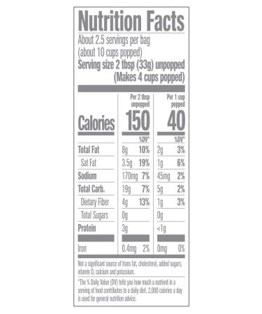 JOLLY TIME Natural Crispy N' White Microwave Popcorn - Low Calorie, Gluten Free - 4 Pack, 3 Count Boxes - Buy Online on SooperMarket.com