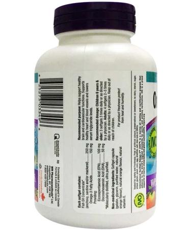 Webber Naturals Omega-3 Kids Softgel Capsules Natural Orange 120 Count (Pack of 1) - Buy Online on SooperMarket.com