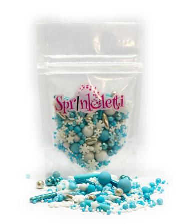 Sprinkletti - Let It Go - Mini Pouch - 30g. his Juliet Sear inspired mix of shapes & sprinkles is ideal for all of your Christmas bakes. Just enough for a single bake (Let It Go)