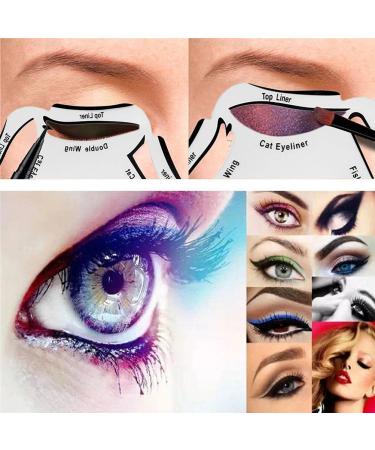 2 Pcs Eyeliner Stencils - Easy-to-Use Eyeliner Template Set - Buy Online on SooperMarket.com