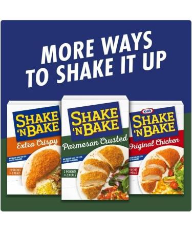 Kraft Shake 'n Bake Parmesan Crusted Seasoned Coating Mix 4.75 oz | Kosher Certified | Creates Crispy Flavorful and Juicy Chicken Without Frying | 2 Pack - Buy Online on SooperMarket.com
