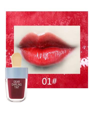 Ofanyia Ice Cream Lip Gloss Set - 5 Colors, Long Lasting, Waterproof & Non-Stick Cup - Liquid Lipstick Kit - Buy Online on SooperMarket.com
