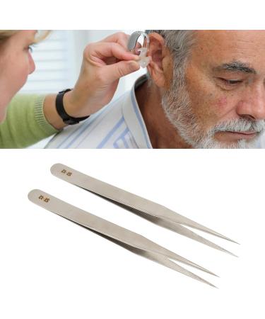 Premium Stainless Steel Fine Tweezers - Durable Portable & Glossed for Precision Control | Ideal for Hearing Aid Adjustment - Buy Online on SooperMarket.com