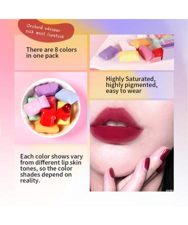 8 Color Mini Candy Matte Lipstick Set - Long Lasting Velvet Lipsticks for All-Day Wear | International Shipping - Buy Online on SooperMarket.com