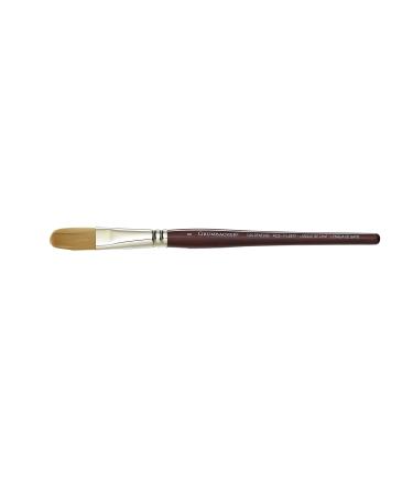 Grumbacher Goldenedge Golden Toray Filbert Watercolor Brush, Synthetic Bristles, Size 8 (4625.8)